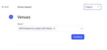 Group request - language selector