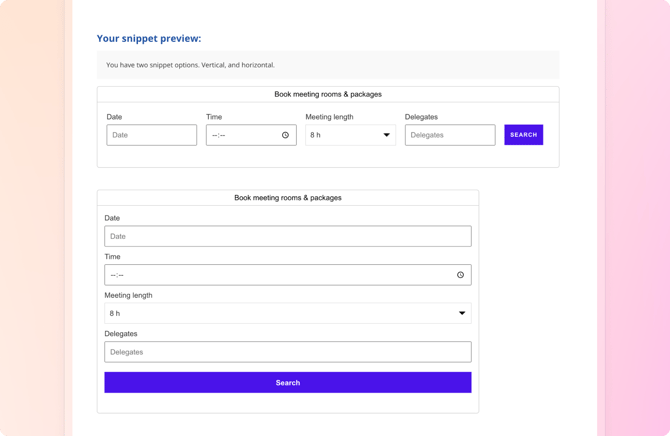 booking-engine-snippet-preview