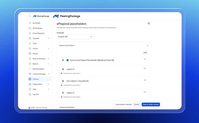 product update copy eproposal placeholders